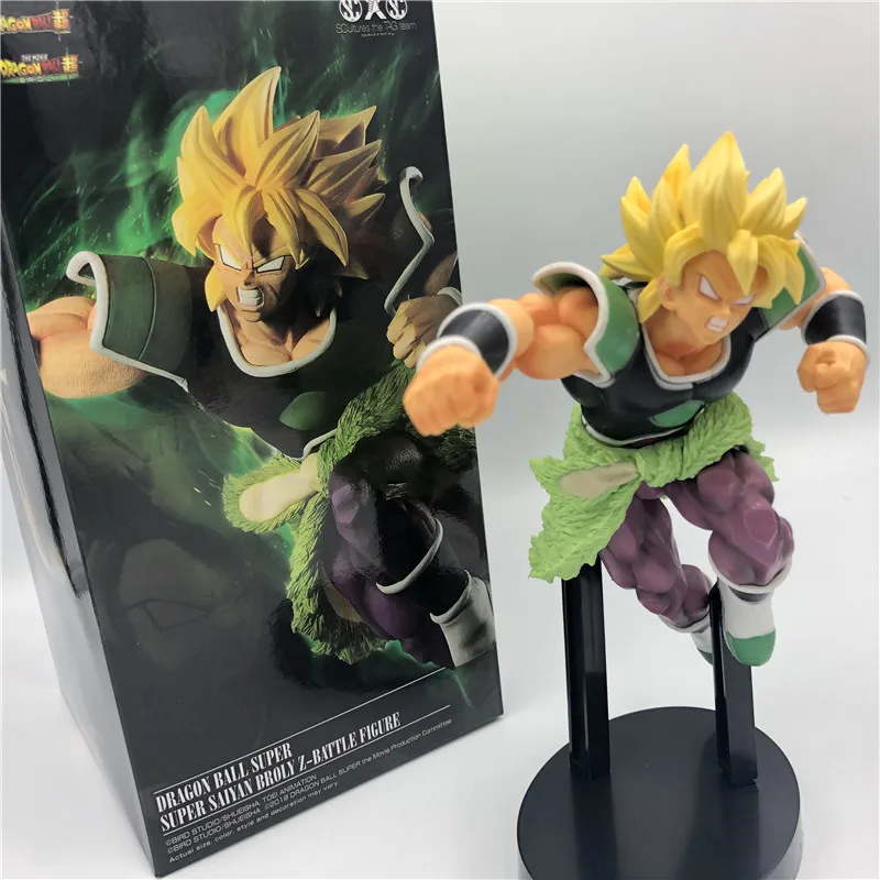 Dragon Ball Z Super Broly Movie Ver. Зеленые волосы против Гоку броли Супер Saiyan боевой формы ПВХ Фигурки Модель DBZ 24 см