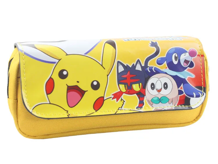 Pokemon Go кошелек Карманный ручка-монстр карандаш кошельки мультфильм аниме Kawaii Пикачу Канцелярские Дети кожаный чехол Box Сумки мешочек - Цвет: 027