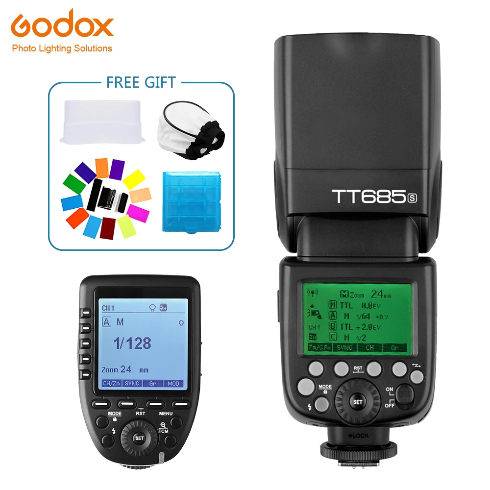 Беспроводная вспышка Godox TT685 TT685S Speedlite TTL + Xpro S ТРИГГЕРНАЯ для камеры Sony A7 A7S A7R