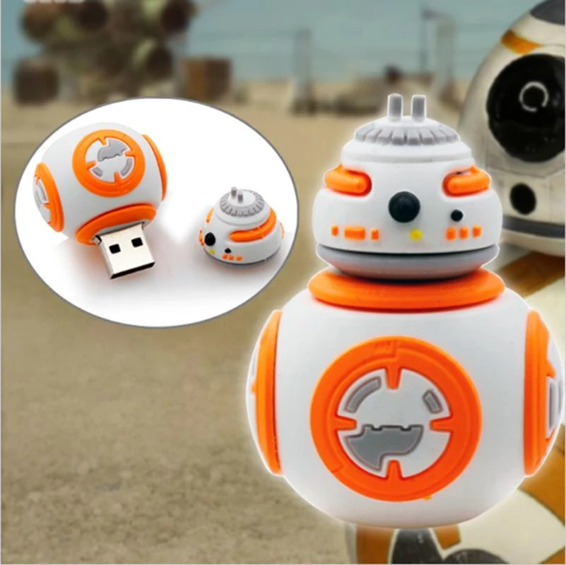 2019 Fashion Hot selling usb flash drive star wars BB-8 pen 8gb 16gb 32gb Maul Bounty Hunter Usb2.0 memory stick bb8 | Компьютеры и