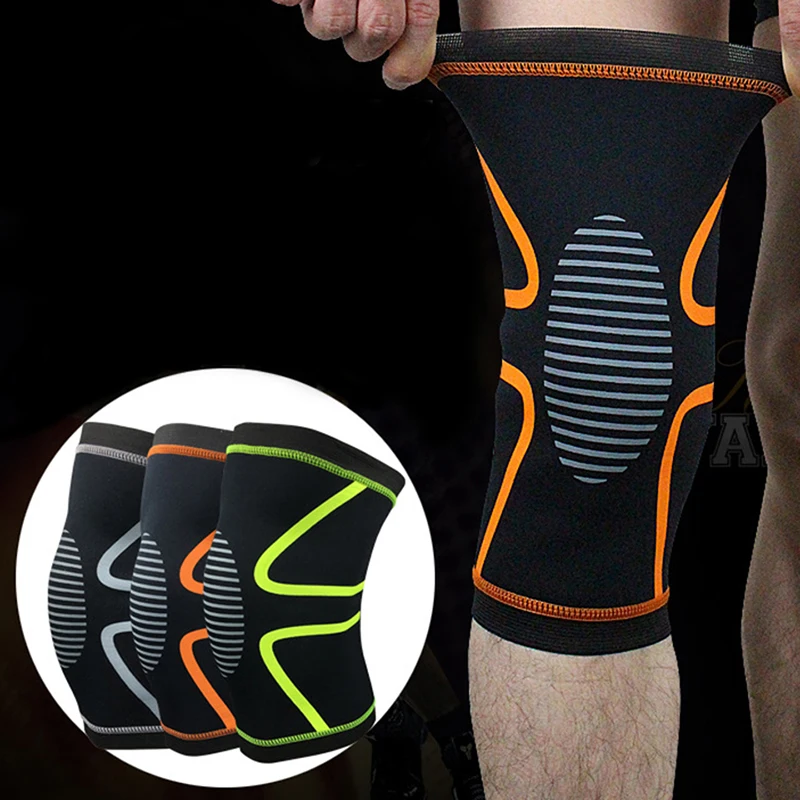 

1PC Knee Sleeve Compression Anti-Collision Support Leg Sleeves Basketball Sports Unisex Knee Protection Pressurized Breathable