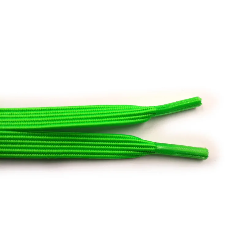 Зеленые модные полиэфирные шнурки для ботинок 1 пара без галстука эластичные