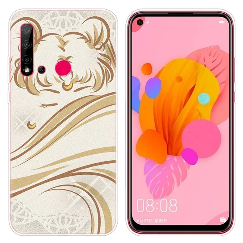Модный мягкий силиконовый чехол с аниме Сейлор Мун для huawei P30 20 Pro 10 P9 P8 Lite P Smart Z Plus NOVA 5i 3i