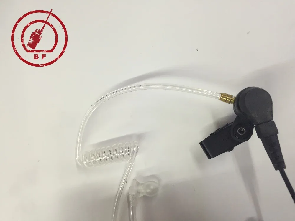 2 контакта PTT MIC шумоподавление Скрытая Акустическая трубка наушники вкладыши