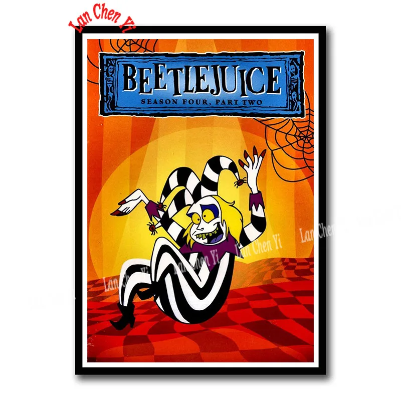 Шоколад Фильм ужасов Beetlejuice с покрытием бумажный плакат настенная живопись для бара комнаты декорации Декор для дома 42*30 см - Цвет: Шоколад
