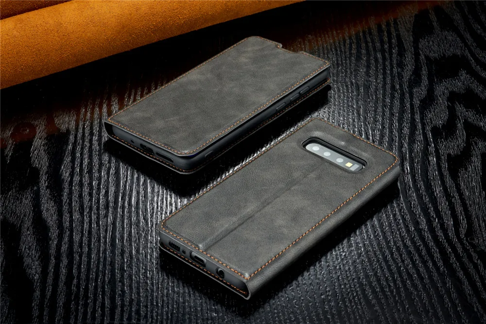 Роскошный кожаный чехол-книжка с магнитным бумажником для samsung Galaxy S10, S9, S8 Plus, S10, 5G, S10E, S7 Edge, 360, полная защита, чехол с подставкой