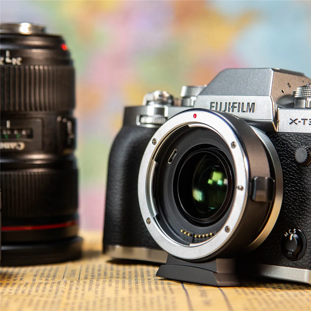 Адаптер для объектива Viltrox с автофокусом 0 71x Canon EF FUJIFILM Fuji X Mount камеры креплением