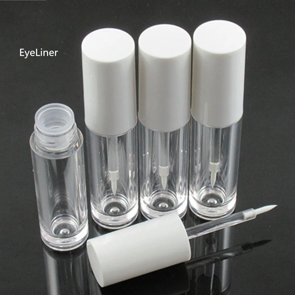 2 5 мл прозрачные мини Косметические пустые ресницы блеск для губ трубка подводка