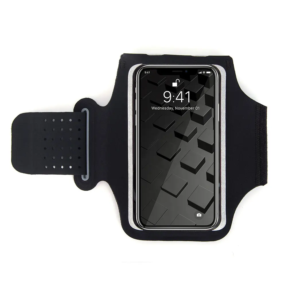 Elastic Phone Pouch Sports Running Exercise Fitness Hiking Workout Jogging Gym Armband Anti Slip Cycling Side Pocket Holder | Спорт и