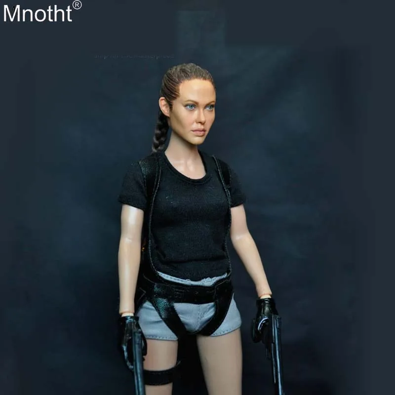 Mnotht 1/6 женский солдат KMF026 Angelina Julie Tomb Raider Lara костюм набор модель одежды игрушка аксессуар для 12 дюймов фигурка m3n