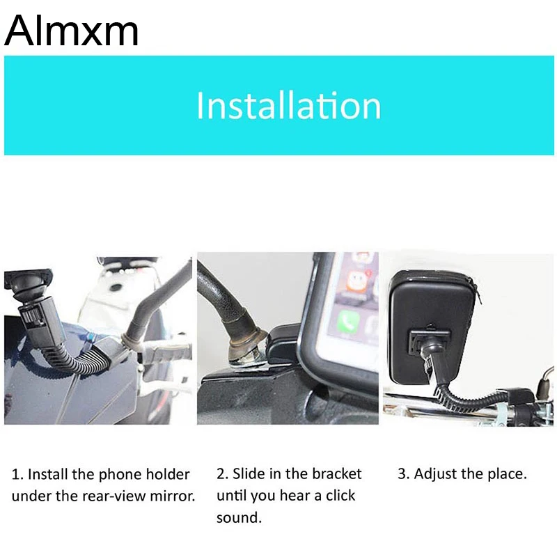 Almxm Универсальный Велосипедный мотоцикл MTB велосипедный держатель для телефона водонепроницаемый чехол для руля держатель для iPhone samsung