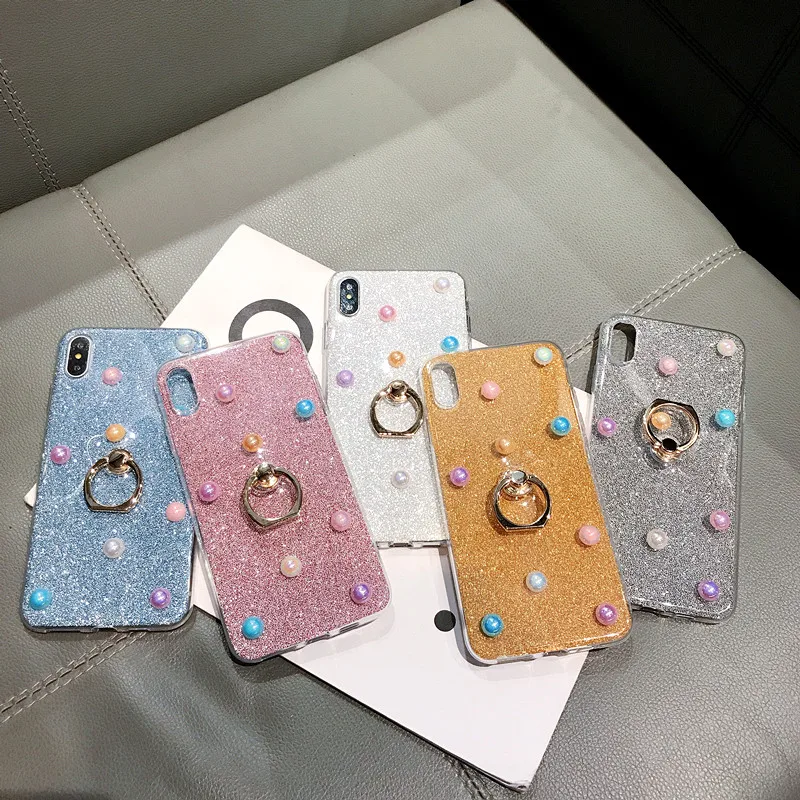 Gliiter Cases For Samsung Galaxy A9 Star Pro Lite A9s A8 Plus A7 A6 A5 A3 2018 2017 2016 Bling Ring Pear Covers Bumper |