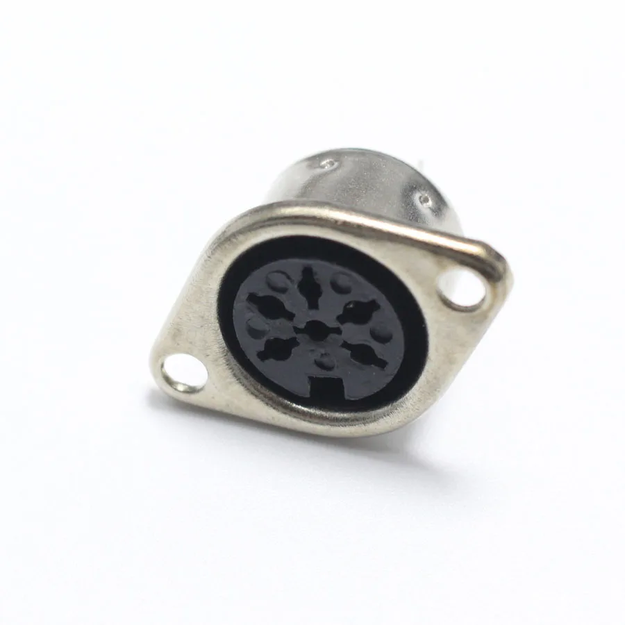 1 шт. разъем для кабеля DIN 6P мама с одиночными клеммами 6 контактный большой