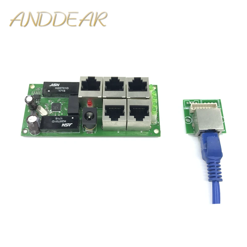 Модуль коммутатора Ethernet с захватом данных на каждом порту с поддержкой функции отображения пакетов и поддержкой 5 портов высокого качества OEM по низкой цене.