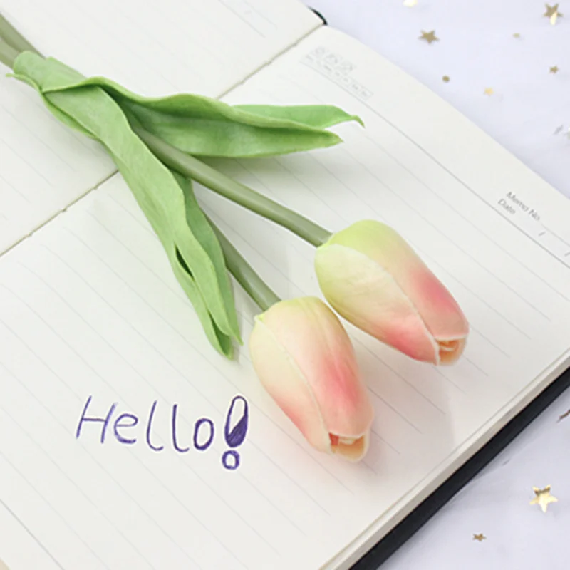 1 шт. искусственный мини тюльпан на ощупь свадебные цветы вечерние для всей