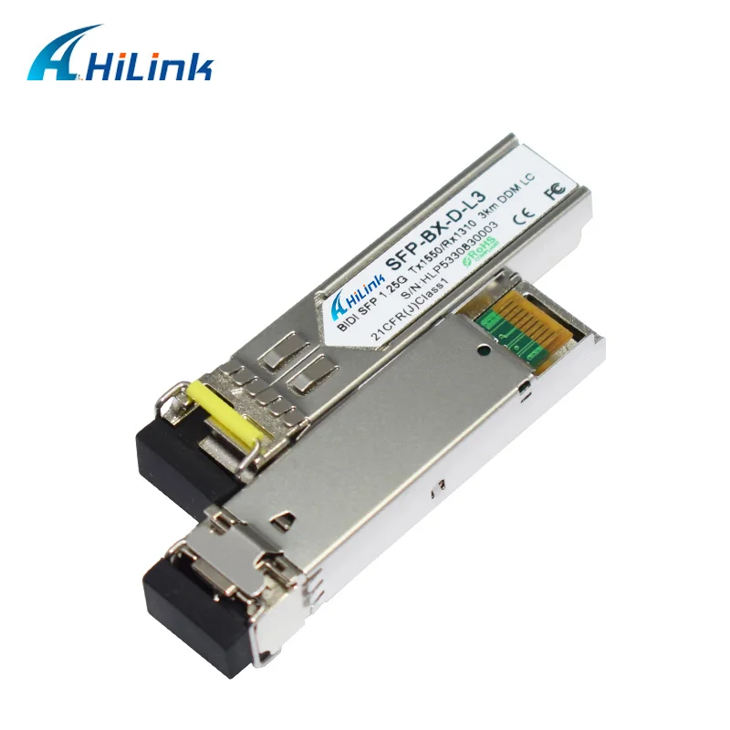 (1 пара) Бесплатная доставка 1000Base 1 25G WDM 1550nm/1310nm 3km LC/SC SFP модуль с функцией