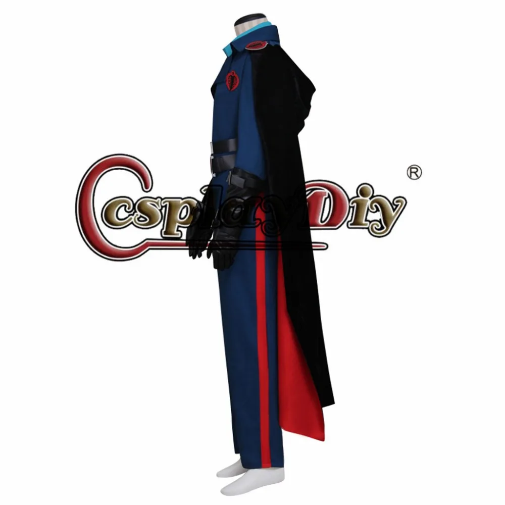Cosplaydiy G.I. Джо: талия кобры косплей Кобра командир костюм для взрослых мужчин