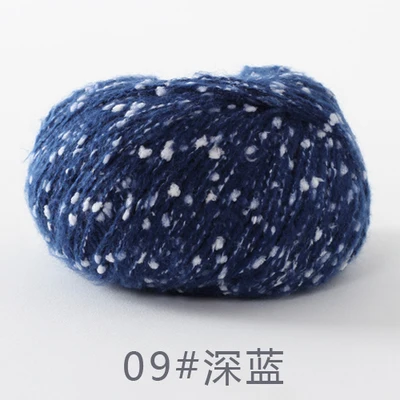 deep blue 50 г/мяч красочные чесаные мягкие детские хлопчатобумажная пряжа молочного цвета волокна бархат пряжа для ручного вязания вязальная пряжа для вязания Шарфы Шапки - Цвет: deep blue