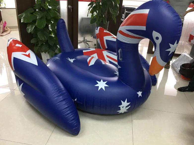 190 см с принтом сердца гигантский Лебедь бассейн поплавок на надувной трубке