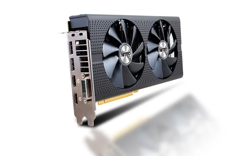 Сапфировая графическая карта rx580 2048sp 8g OC radeon GDDR5 256bit 14nm amd 8000MHz 1306MHz DirectX 12 2048 единиц