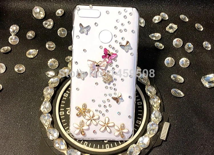 Для samsung Galaxy S3 S4 S5 S6 S7 край S8 S9 S10E S10 Plus Note 2 3 4 5 8 9 G530 Стразы чехол бабочка с