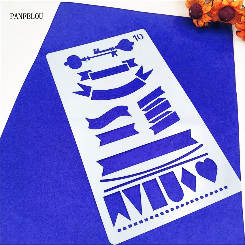 Короткие флаги трафареты для скрапбукинга Пластиковая форма с распылителем щит