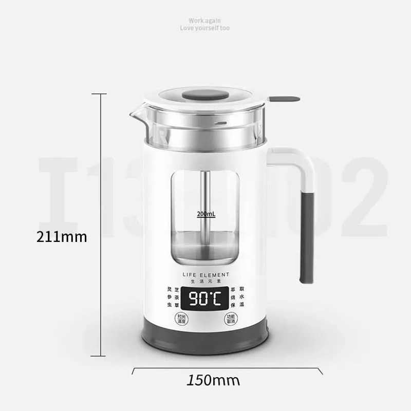 

Kbxstart Auto Electric Kettle Multifuction 220V Mini Portable Kettle Water Milk Tea Boiler Pot Heath Preserving Pot