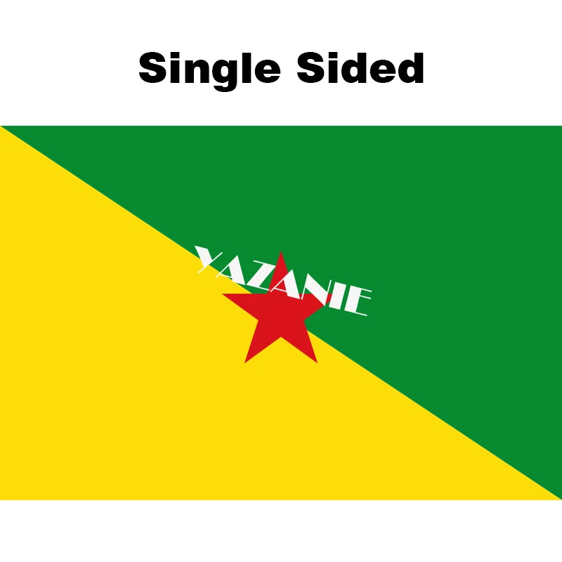Single Sided YAZANIE Франция Мартиника Гваделупа Полинезия Гвиана Сен-Пьер и Микелон Валлис и Футуна Реюньон французские регионы флаги - Цвет: Single Sided