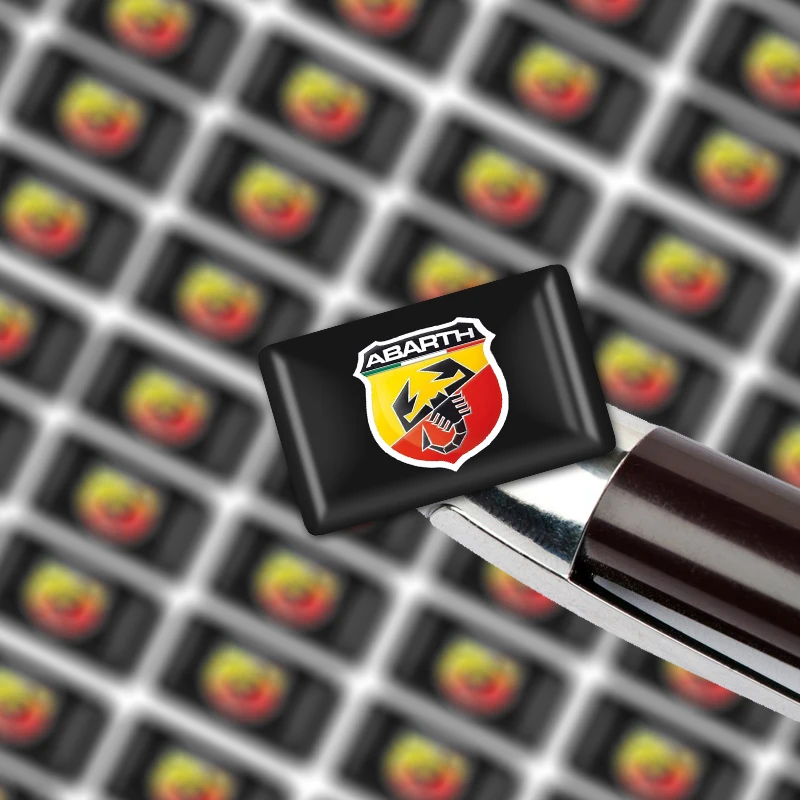 10 шт. 3D Италия Скорпион Abarth клей эмблемы небольшой декоративный коврик для