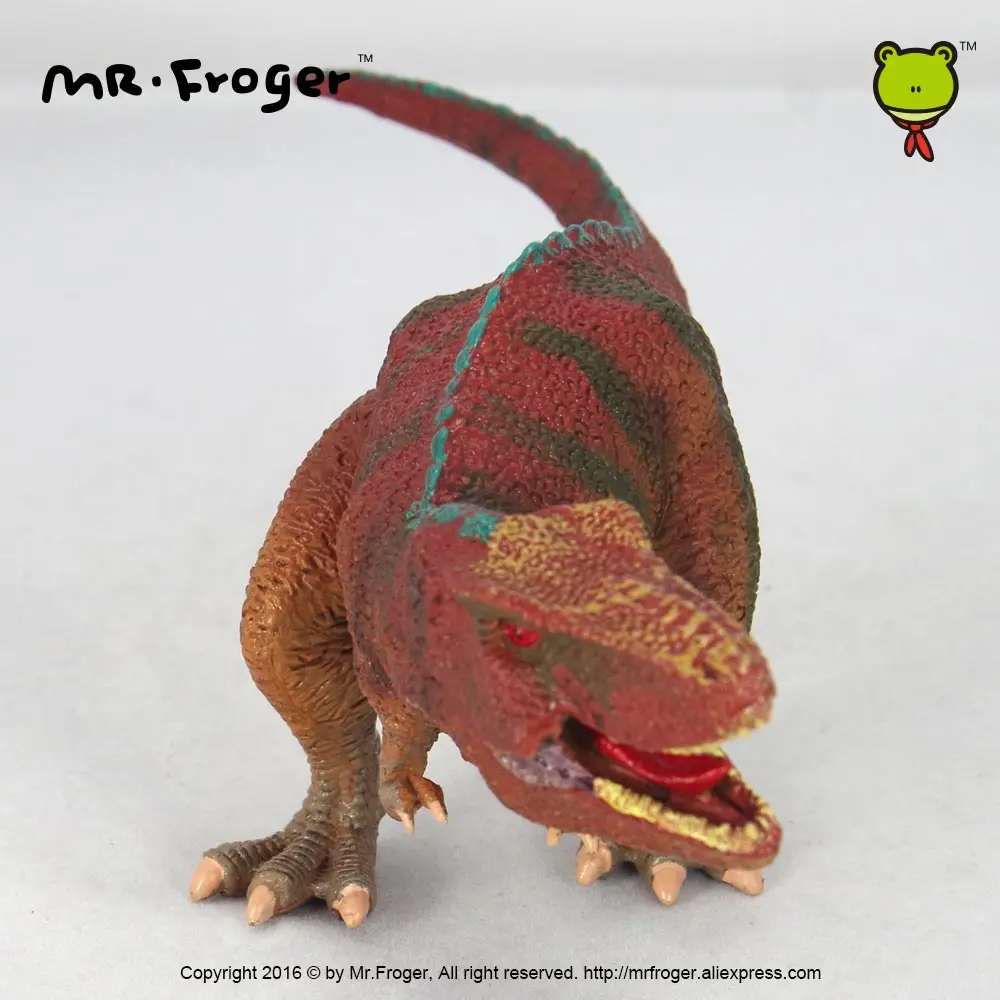 Фото Модель игрушечного животного Mr.Froger, тираннозавр рекс, набор игрушек для животных, зоопарк, пластиковый твердый Динозавр для моделирования, ... №3