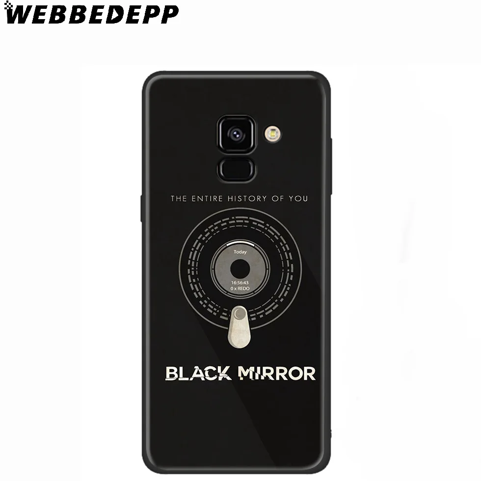 WEBBEDEPP черный зеркальный ТВ-шоу силиконовый чехол для Samsung Galaxy A3 A5 A6 A7 A8 A9 A10 A20 A30 A40 A50