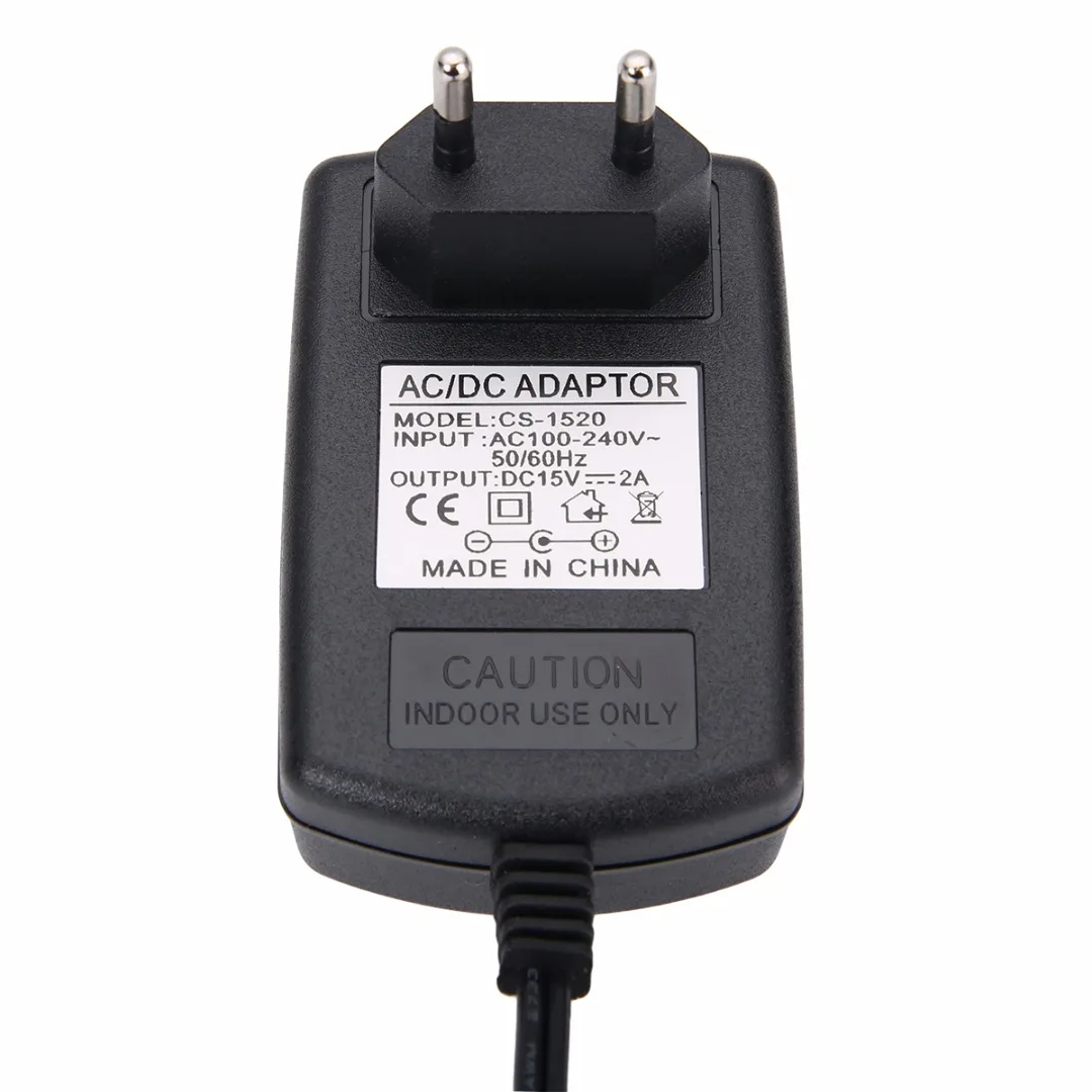 DC15V 2A ЕС адаптер переменного тока 220 в 230 В в DC 15 в конвертер Питание Зарядное устройство 5,5 мм x 2,5-2,1 мм для мобильных тв переключатели Mayitr