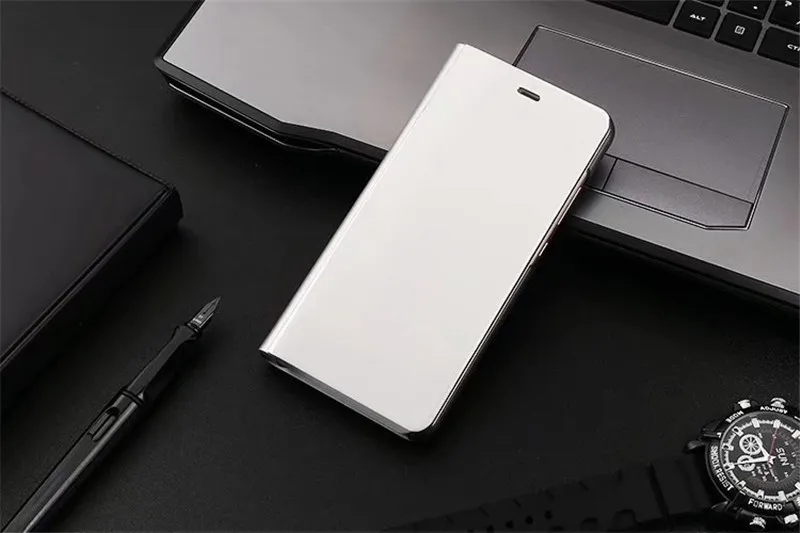 ZEALLION для huawei P9 P10 Lite mate 9 mate 10 Pro Honor V10 роскошный откидной прозрачный чехол с зеркальным окошком кожаный флип-чехол с подставкой