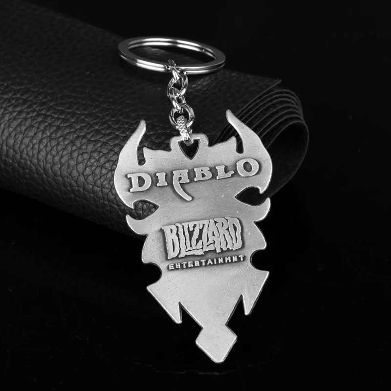 Мужской винтажный брелок Diablo III 3 с логотипом в виде лица для ключей|Брелоки| |