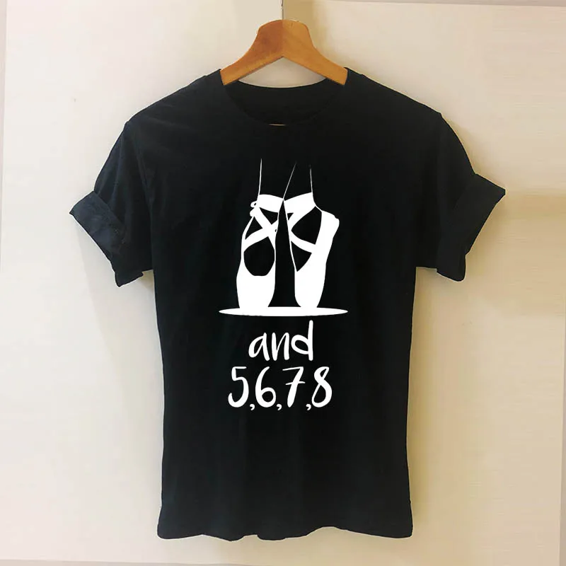 И 5, 6, 7, 8, Футболка Harajuku с надписью для учителя танцев, забавная футболка, женская одежда, повседневные топы с коротким рукавом, футболки