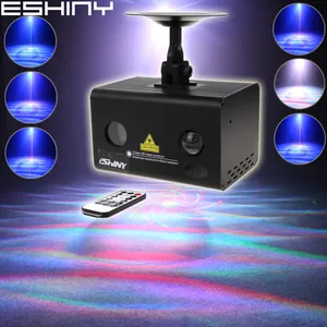 Лазерный проектор ESHINY R  G с 32 узорами, светодиодный RGB-проектор с эффектом водяной Галактики для семейной вечеринки, Рождества, бара, дискотеки, танцев, сцены, освещение KTV T214D3