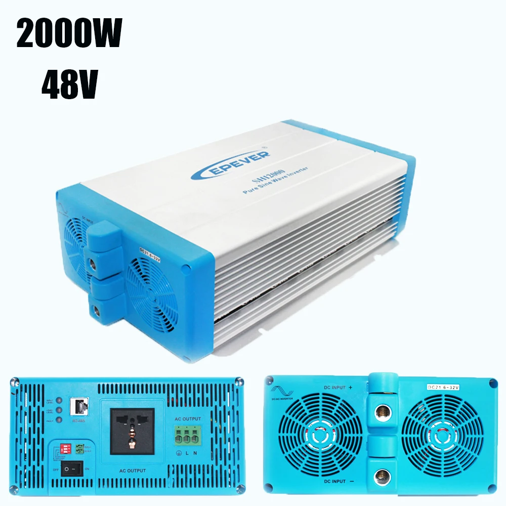 48V 2000W решетки инвертор Чистая синусоида EPsolar SHI2000 42 с дополнительным