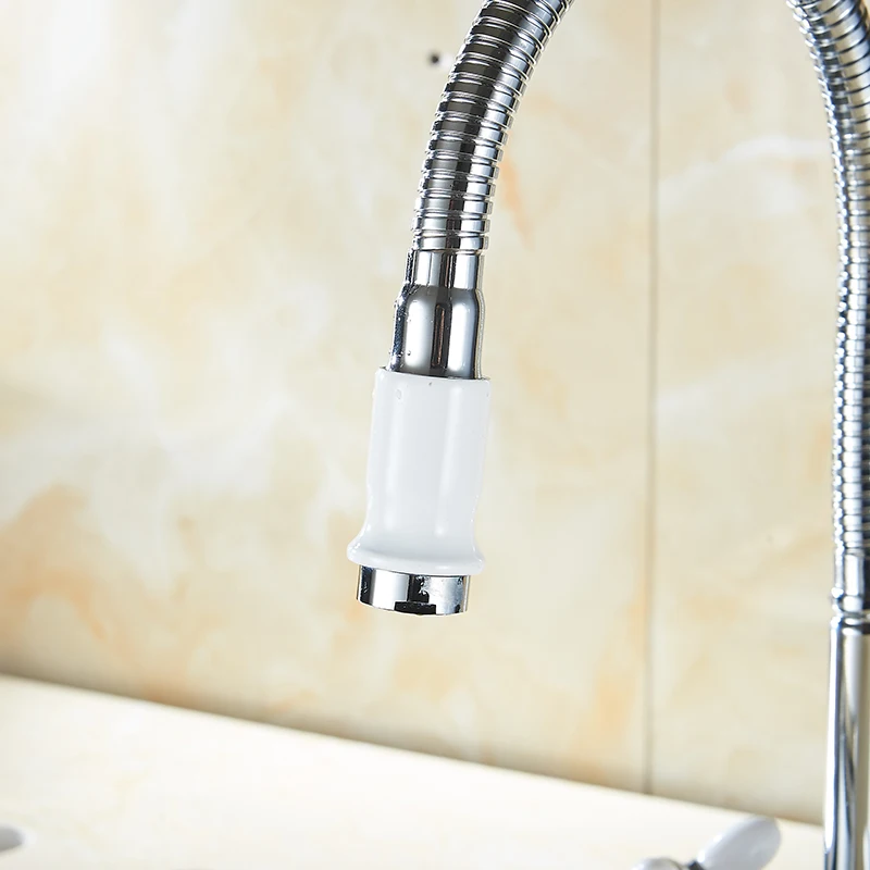 Серебряный кран для раковины ванной комнаты холодной и горячей воды смеситель