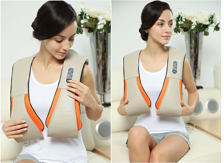 U форма электрические обратно массажер для плеч и шеи Бесплатная доставка|neck shoulder