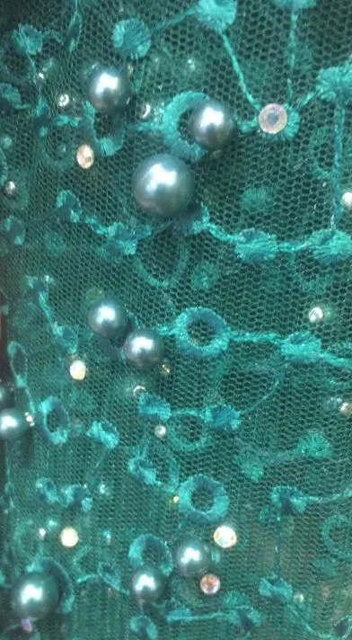 Русалка жемчуг бисером арабские вечерние платья Ближний Восток женское вечернее платье абайя мусульманские Вечерние платья Дубай платье в марокканском стиле - Цвет: Синий