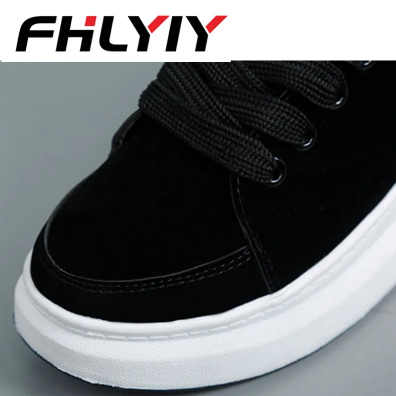 FHLYIY/однотонная женская обувь с внутренним ремнем зимняя на шнуровке хлопковая