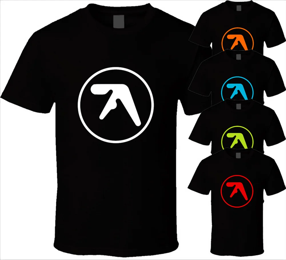 Aphex Твин футболка для мужчин s Британский Электронный музыкальный Ришар Давид