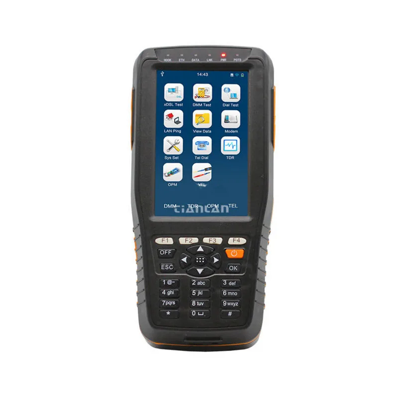 

TM-600 VDSL2 Tester TM-600 VDSL Tester with xDSL /DMM/TEL,all-in-one unit DMM Telecom test XDSL Line test and Maintenance Tools