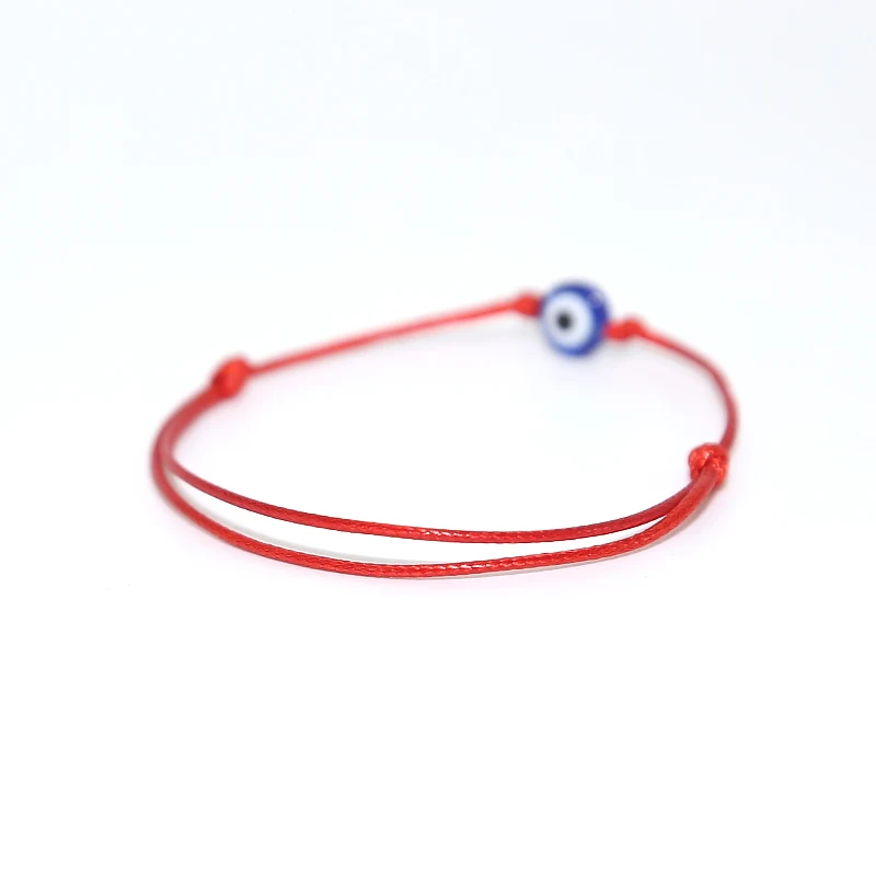 Модные Браслеты Lucky Red Thread Eye для женщин и мужчин плетеный браслет ручной работы