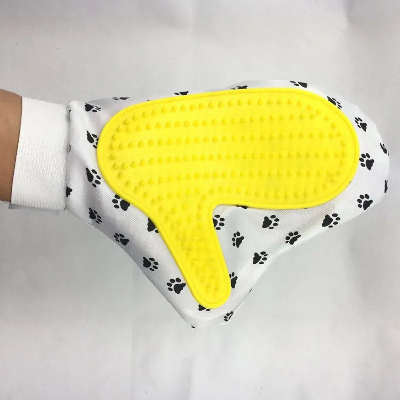 Dog Claw Print Grooming Gloves Pet Cat Hair Cleaning Dogs Comb | Дом и сад