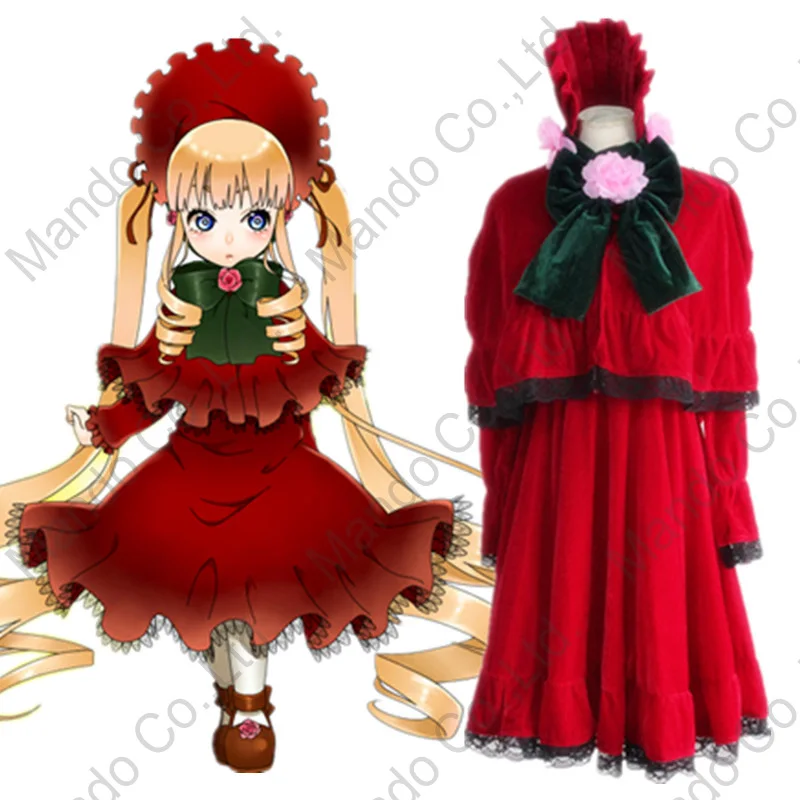 

Anime rozen maiden Shin ku Reiner Rubin Cosplay Costume Girls Green Maid Fancy Dress Women Halloween Cosplay Party Outfit