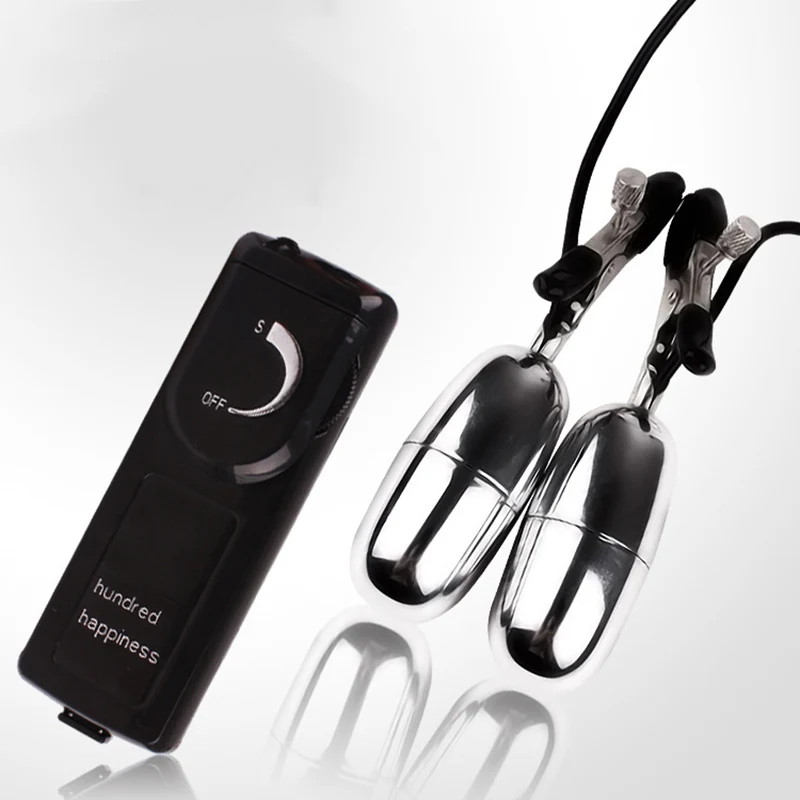 Вибрационный зажим для груди с пультом дистанционного управления игрушки