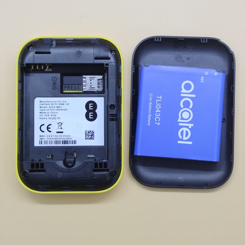 Unlokced Новый 4G Alcatel EE120 беспроводной маршрутизатор CAT 12 600 Мбит/с LTE Wi Fi со слотом для