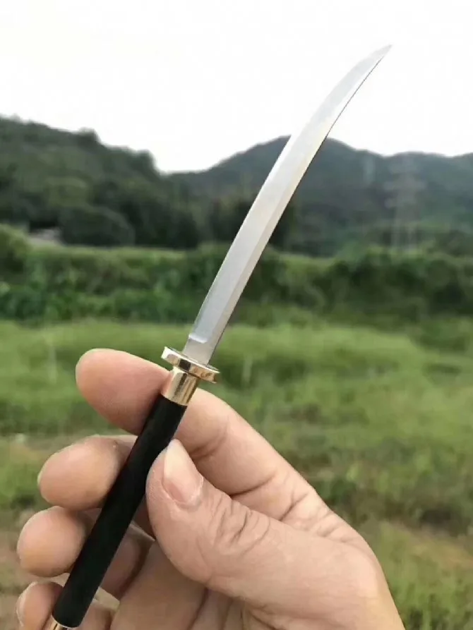 Классический мини-нож фиксированного типа из vg10 стали с эбонитовой рукояткой, небольшие охотничьи навахи для кемпинга, декоративные инструменты.