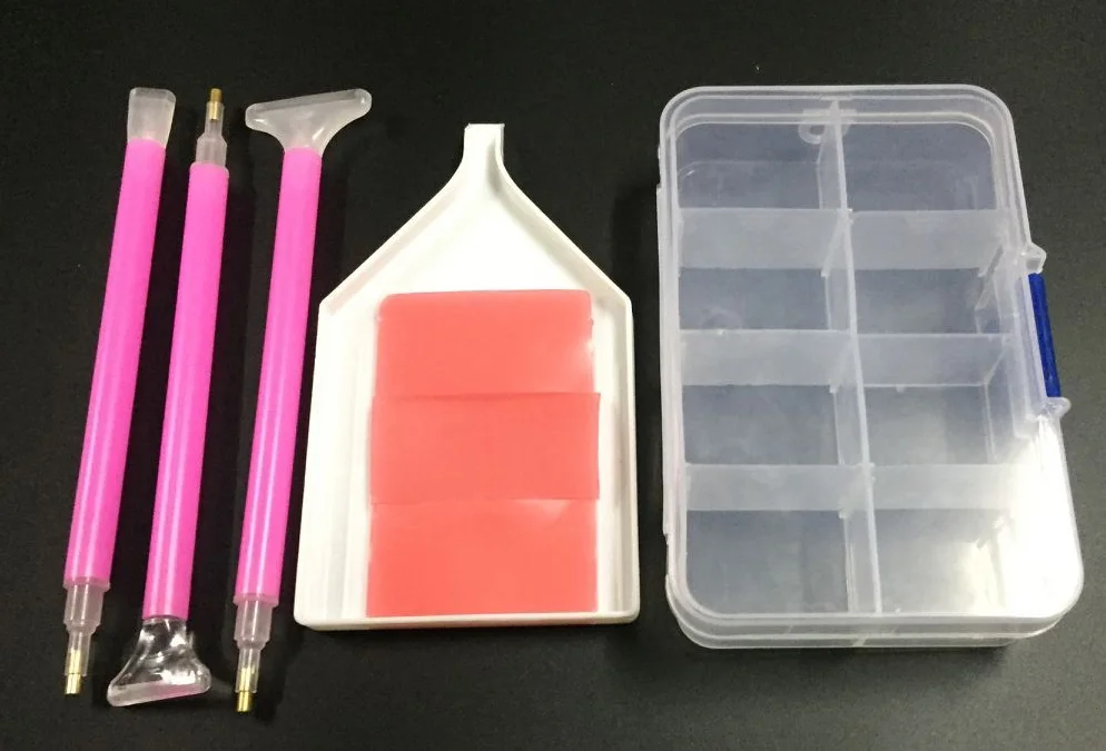 28 отделений аксессуары для алмазной вышивки наборы крестом ручка